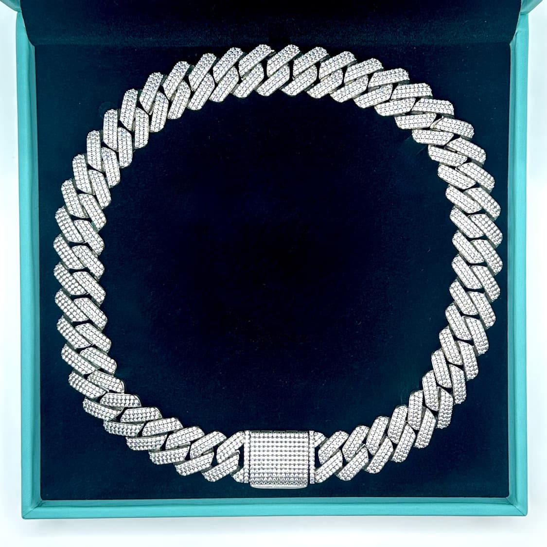 ICE BLUE 시그니처 20mm 쿠반체인 상품이미지1