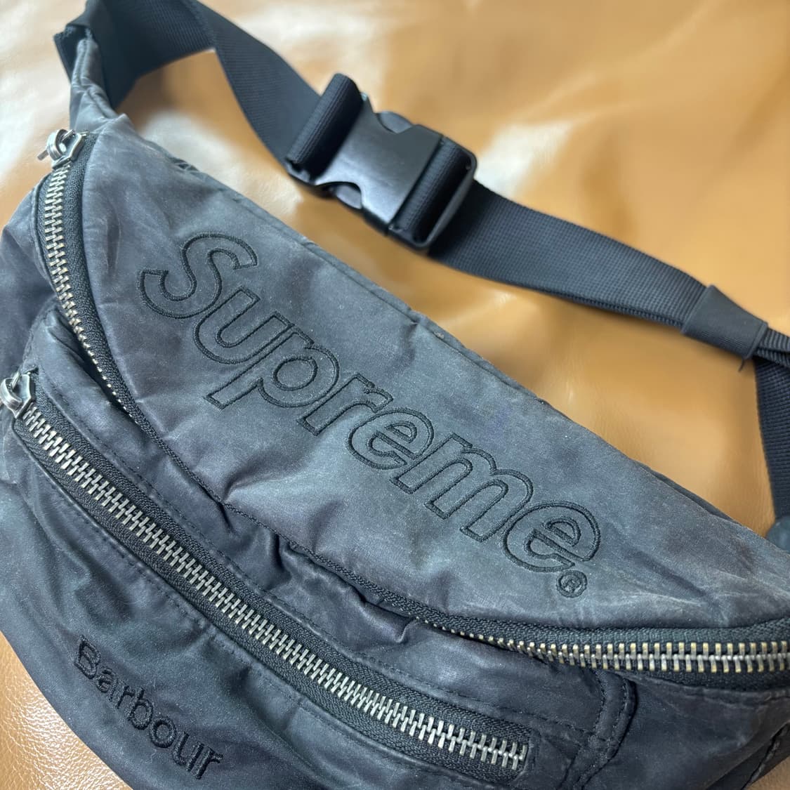Supreme x Barbour 슈프림x바버 왁스드 코튼 웨이스트백 가방 상품이미지5