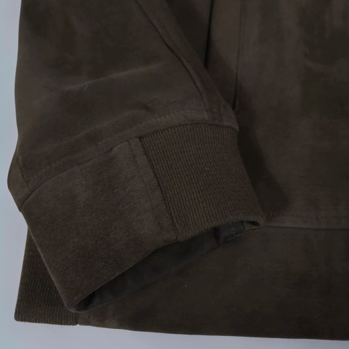 110 MNG 망고 염소가죽 스웨이드 레더 자켓 브라운 상품이미지4