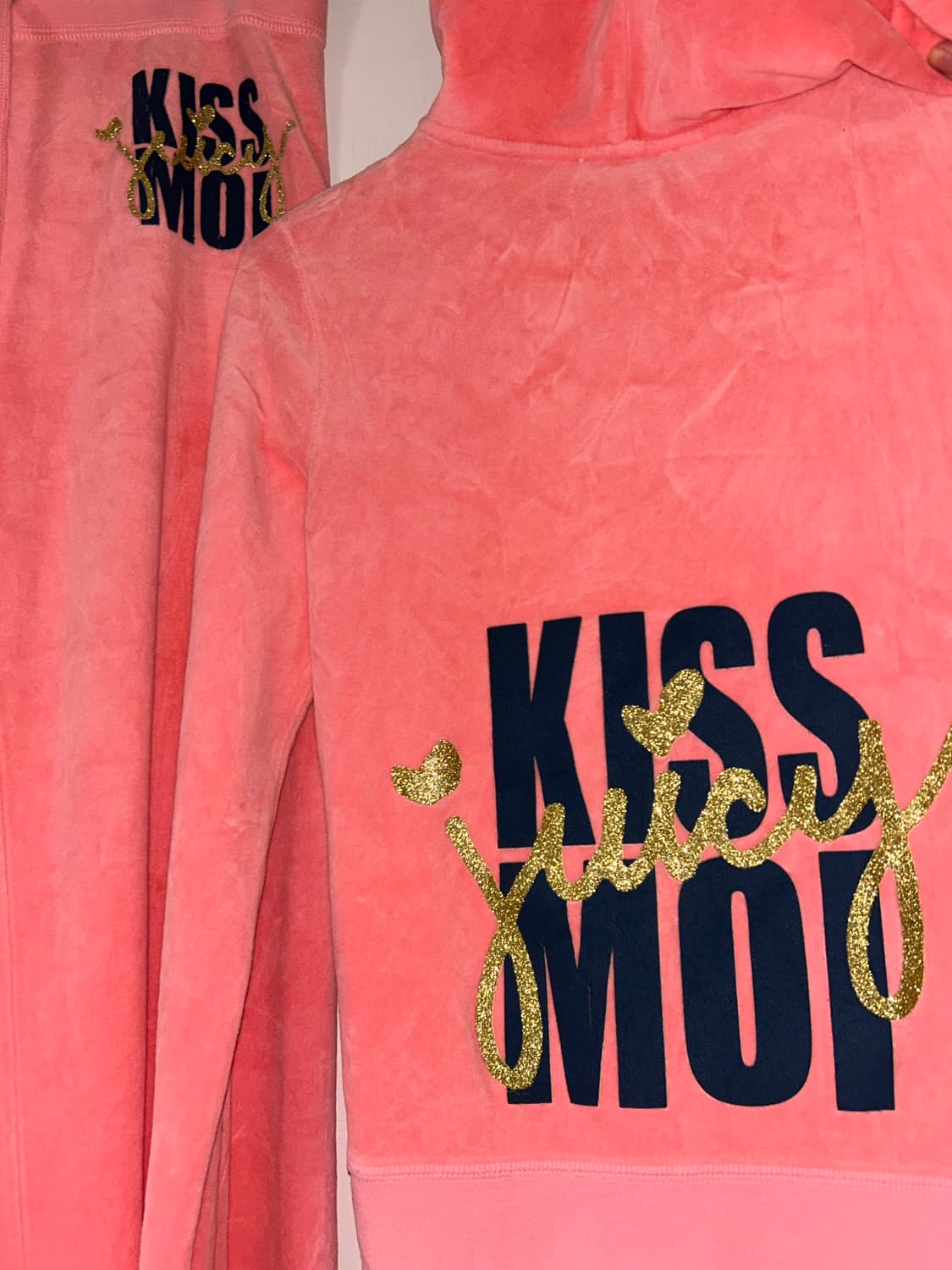 쥬시꾸뛰르 셋업 xs 핑크 hawaii 키스모아이 made in usa 상품이미지3