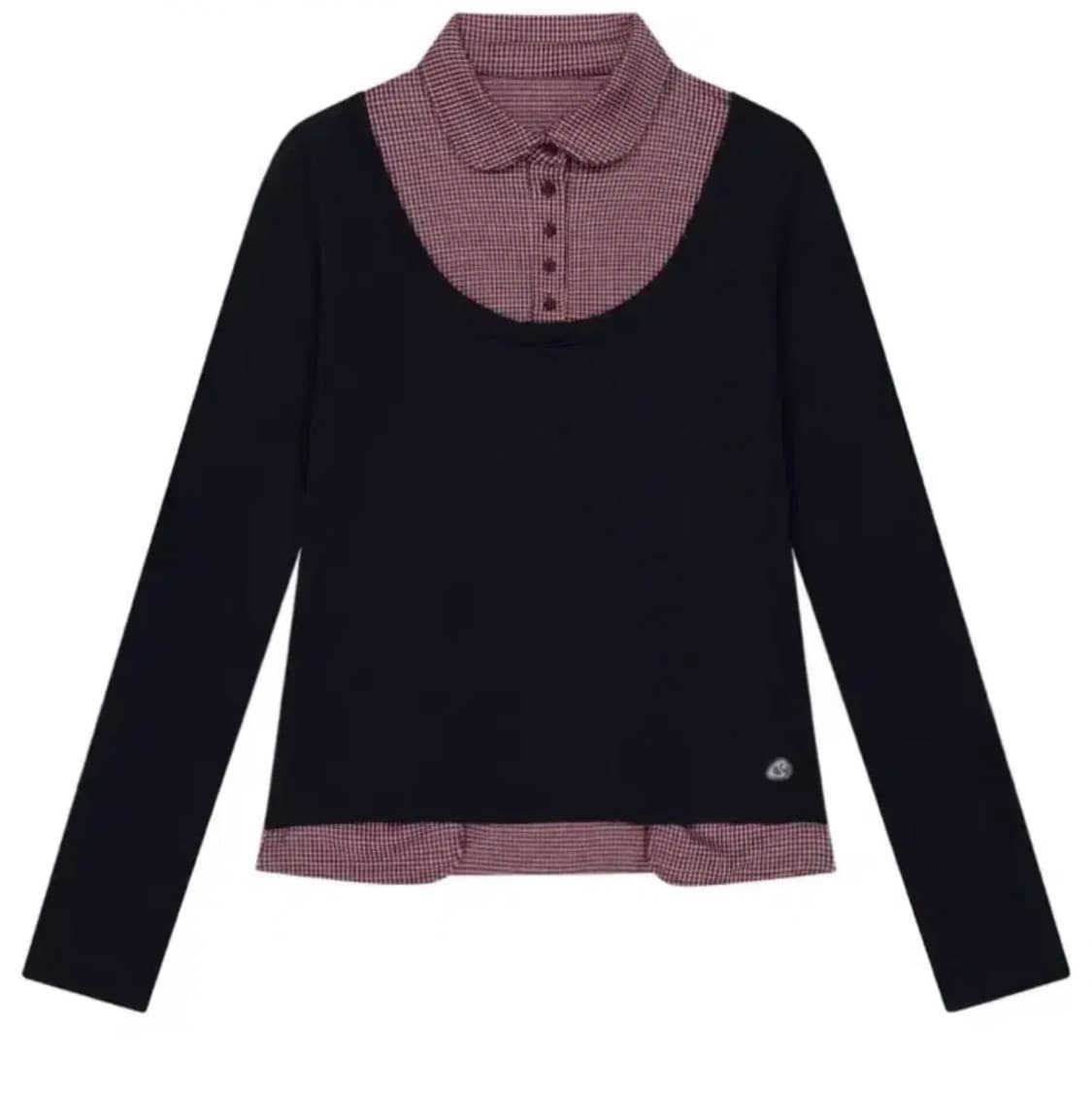 코이세이오 리버서블 칼라 롱슬리브 네이비 coyseio reversibl 상품이미지1