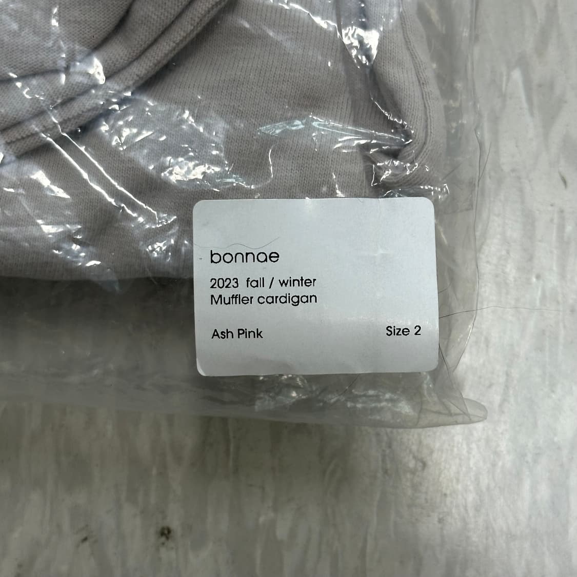 (새상품) bonnae 본네 muffler cardigan 상품이미지4