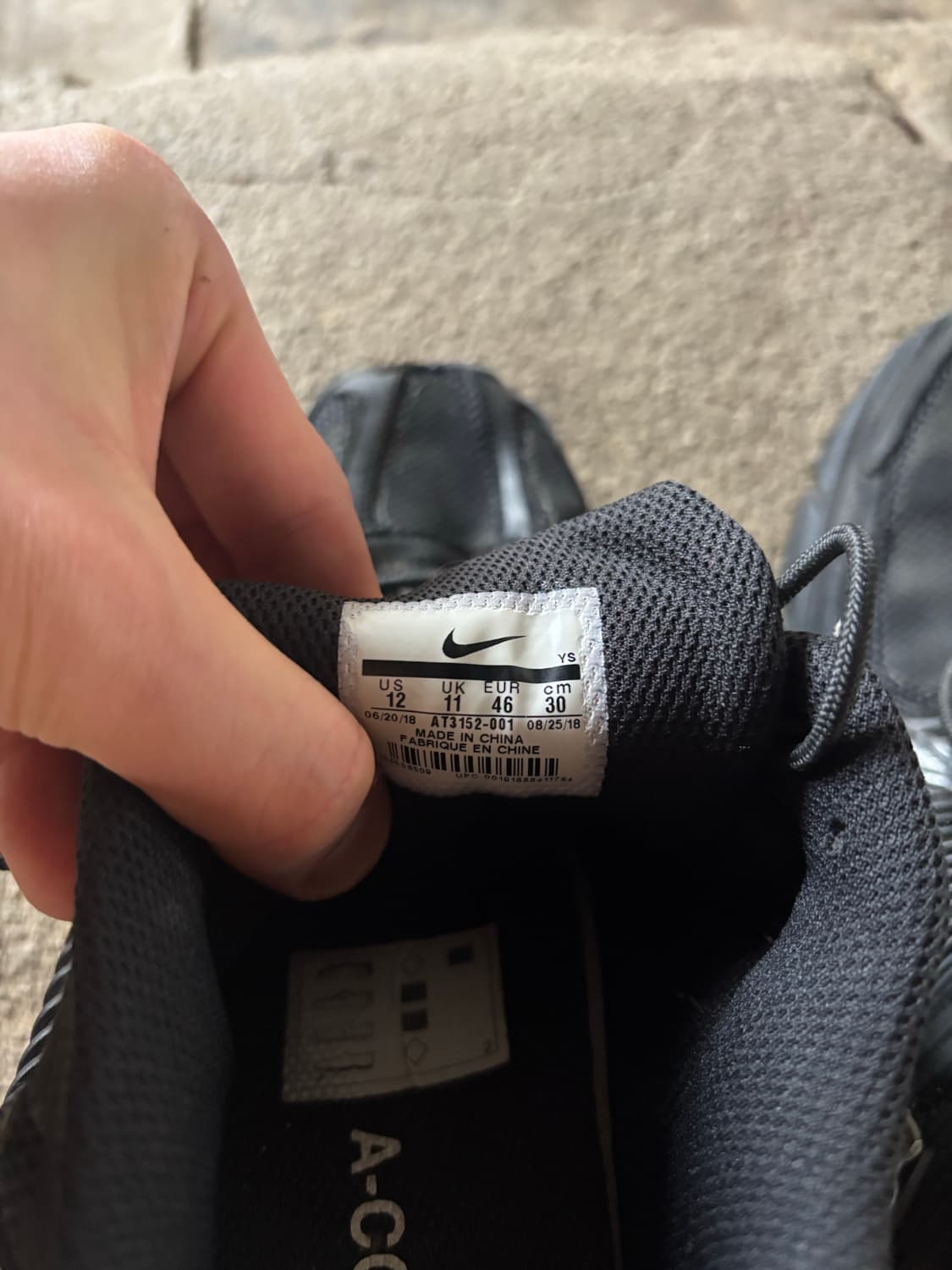 NIKE C A-COLD-WALL Zoom Vomero 5 Black 상품이미지5