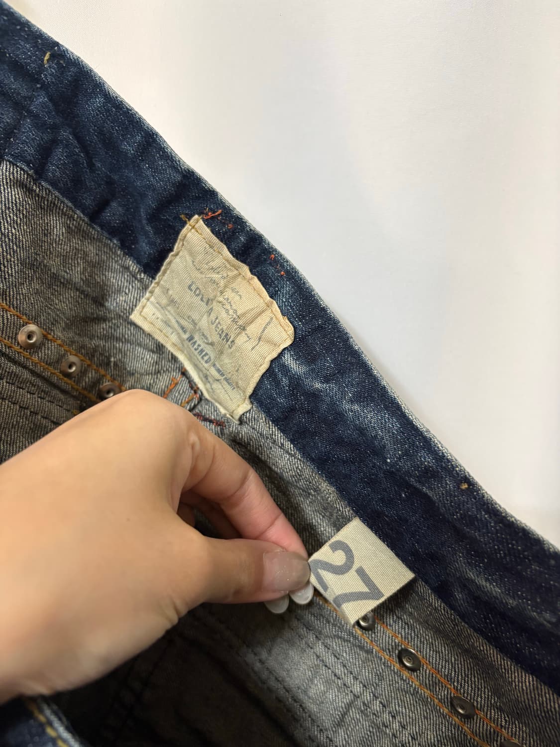Y2K 로리타진스(Lolita Jeans) 노블 스트레인 자수 부츠컷 상품이미지5