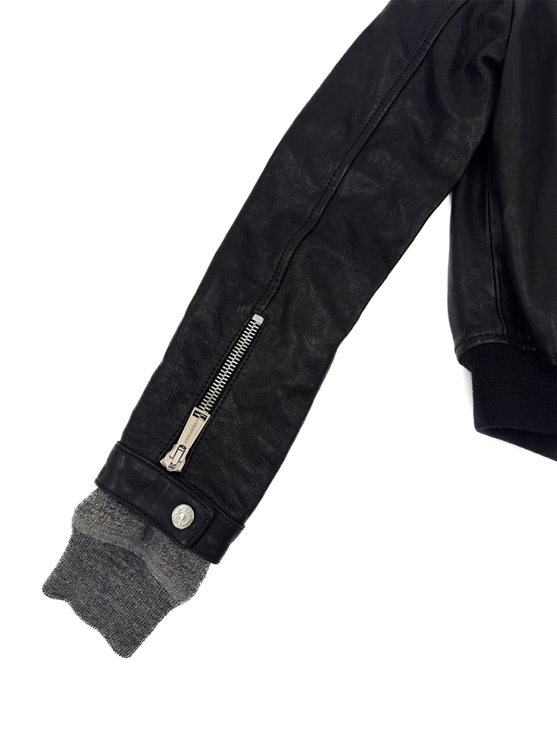 Dsquared2 Black Leather Biker Jacket/ 38 상품이미지5
