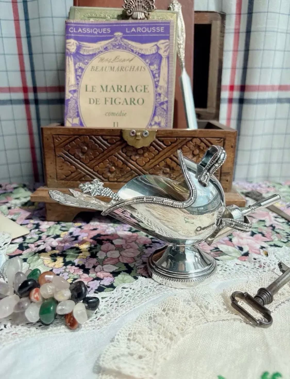 1930s 영국앤틱 실버플레이트 슈가 스커틀 상품이미지3