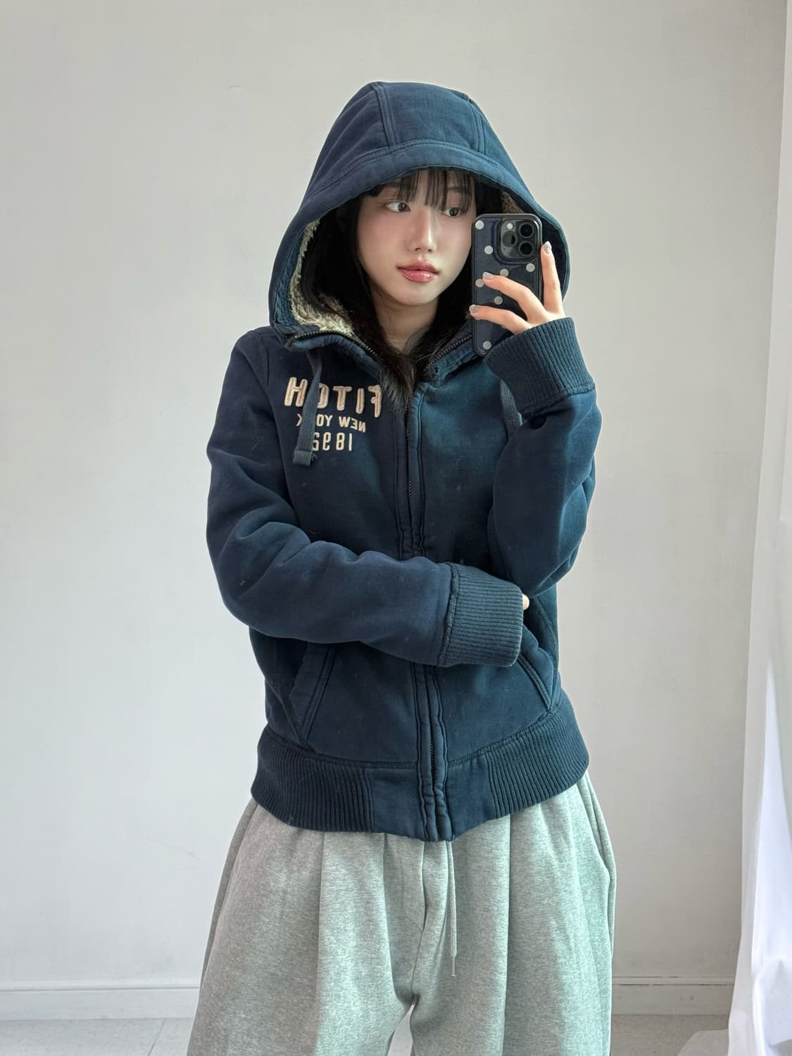 아베크롬비 네이비 후드집업 상품이미지4