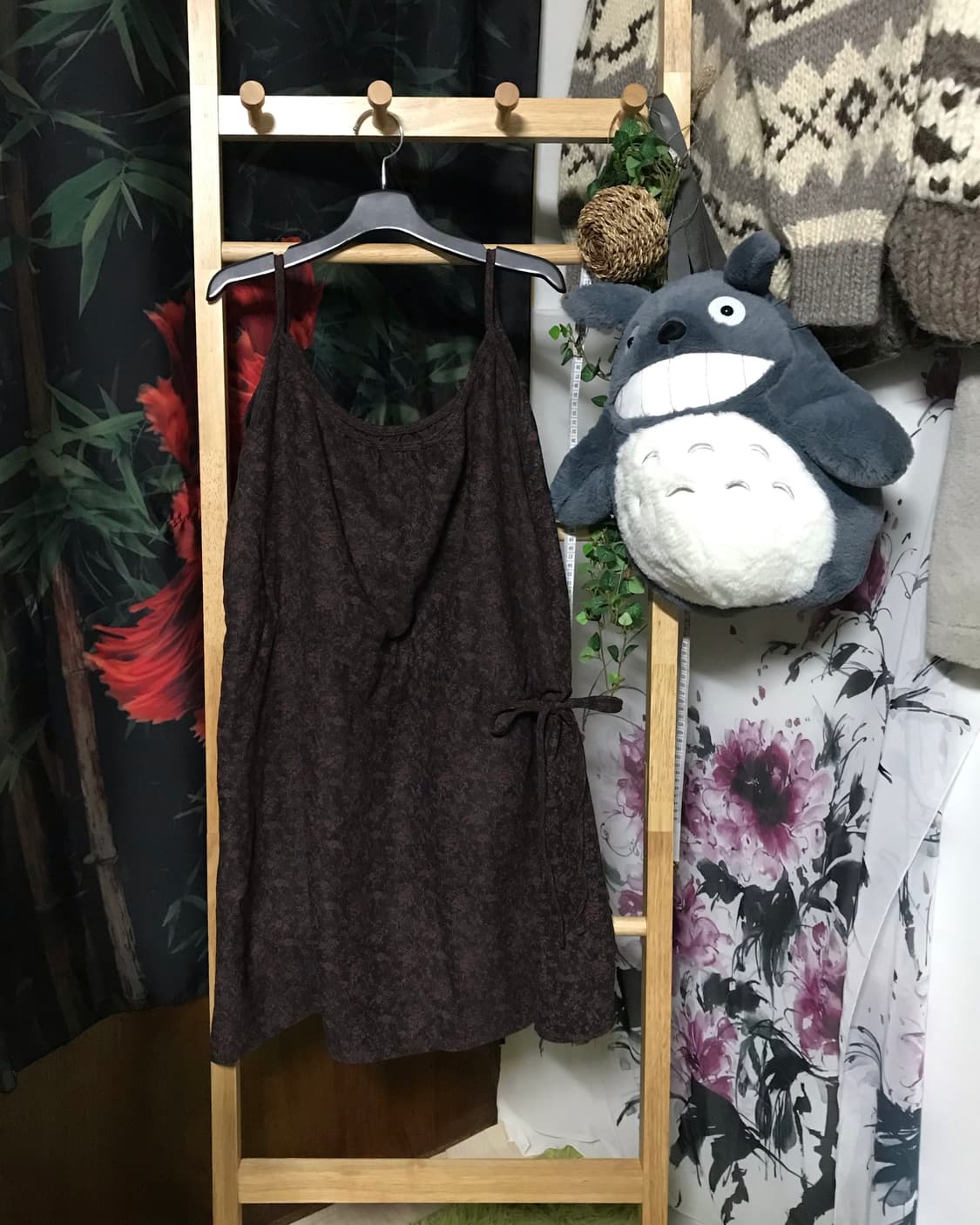 모리걸 잔꽃 원피스 + 크롭 디자인 니트 가디건 set 상품이미지3