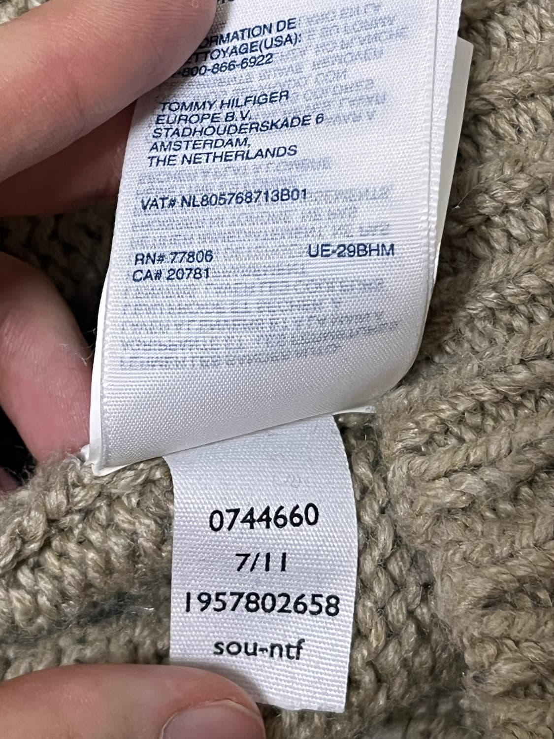 타미힐피거 숄카라 노르딕 가디건 상품이미지5