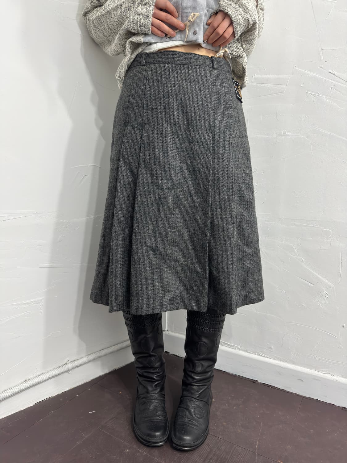 daytime wool pleats skirt 상품이미지4