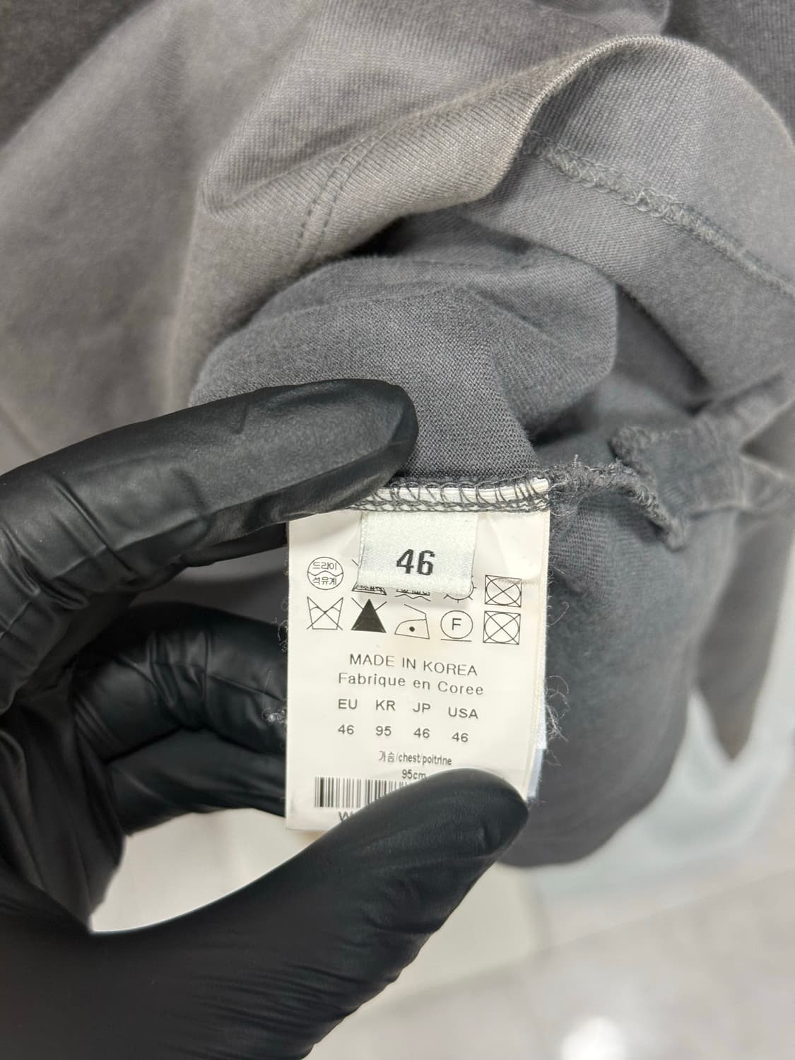 우영미 백로고 롱슬리브 46사이즈 상품이미지6