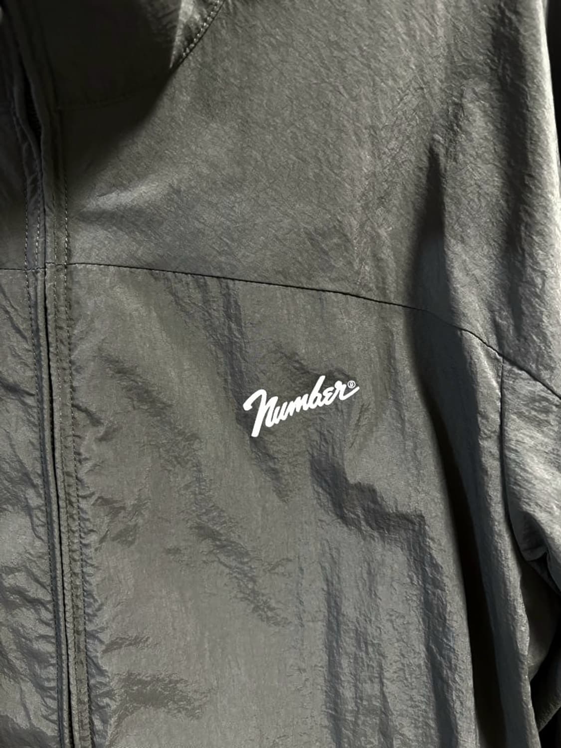 넘버나인 레터링 나일론 트랙자켓 상품이미지5
