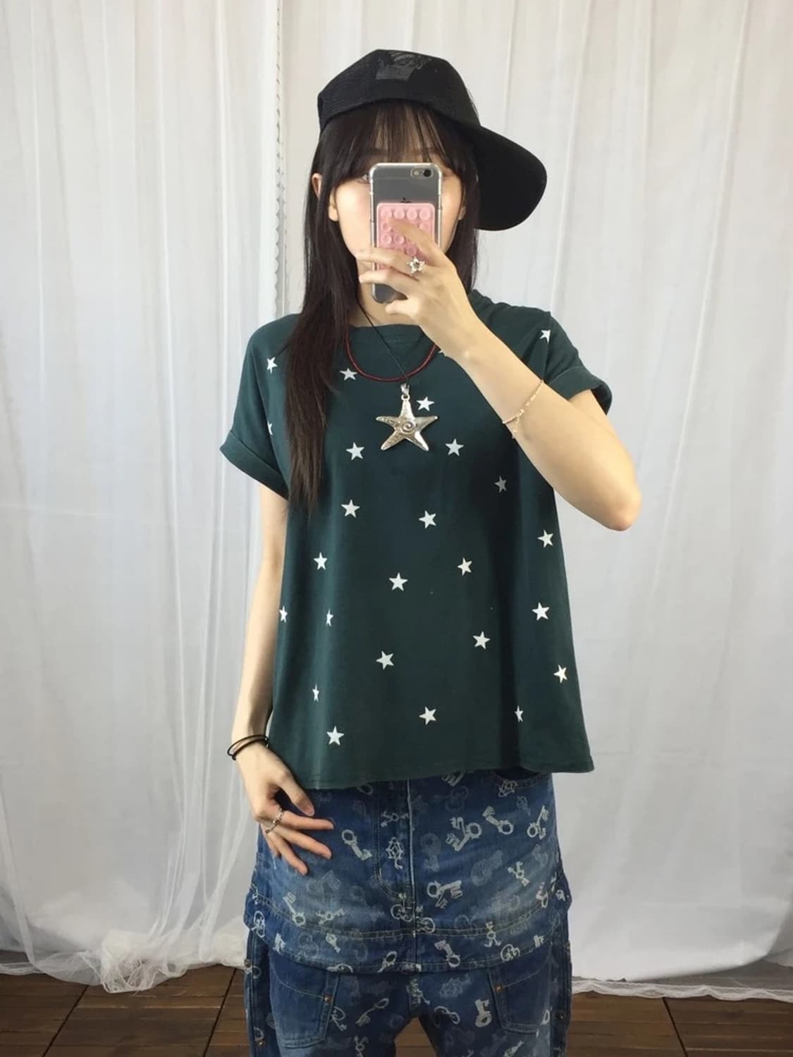 Jpn Star Pattern Boxy Tee 상품이미지2