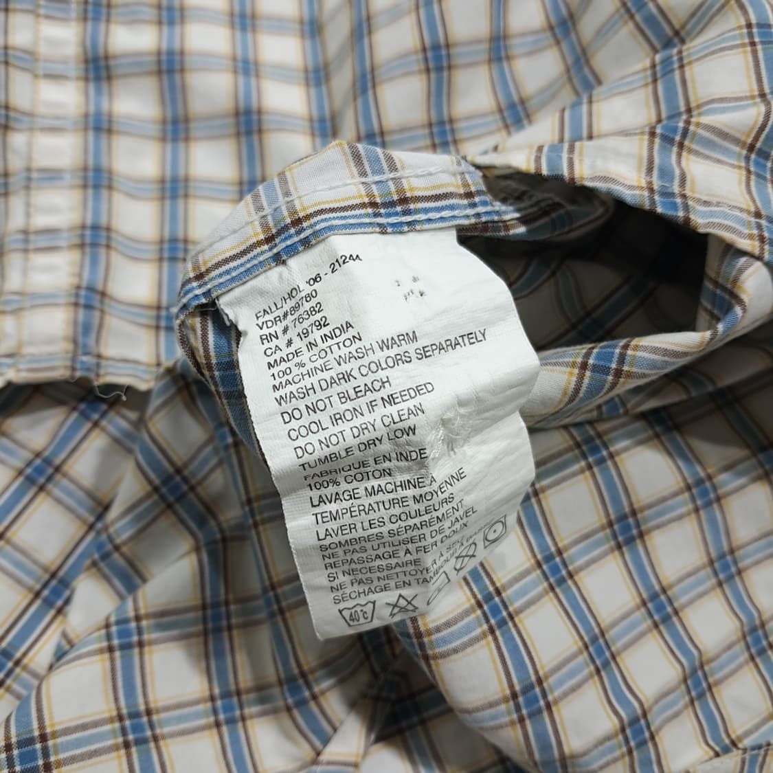 CL968 S 팀버랜드 블루 멀티 윈도우페인 셔츠 남방 상품이미지6