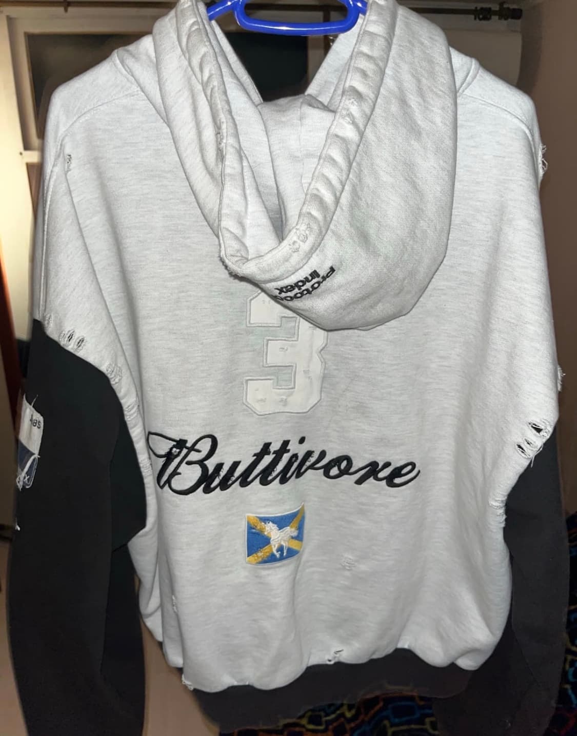 프로토콜 인덱스 버터보어 집 후드 화이트멜란지 상품이미지3