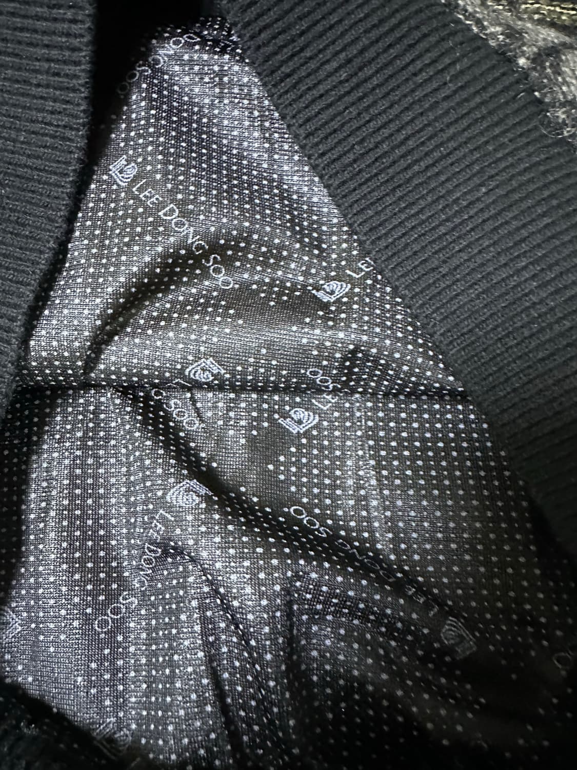 LEE DOO STYLE 패턴 하프넥 니트 상품이미지5