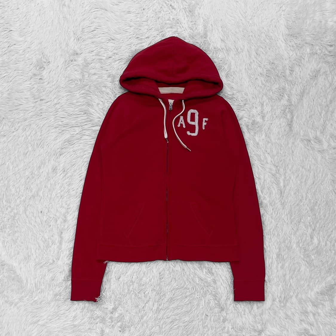 아베크롬비 AF 로고 후드집업 레드 상품이미지2