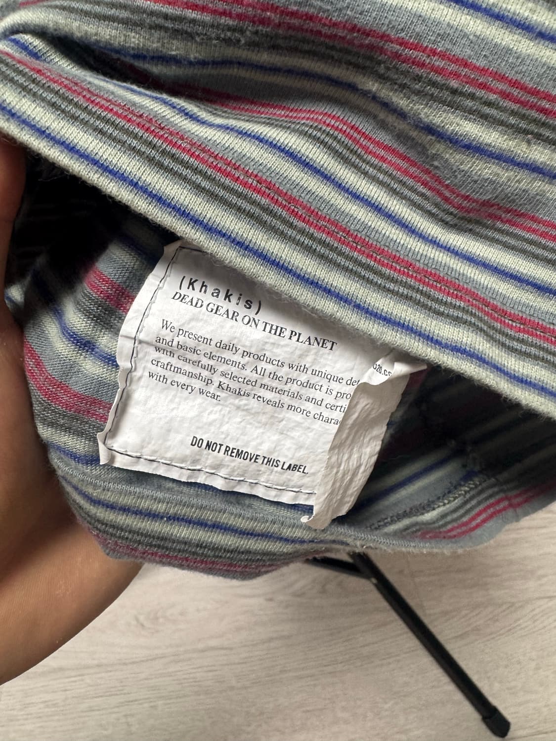 Khakis 카키스 멀티스트라이프 보더 반팔티 3사이즈 상품이미지5