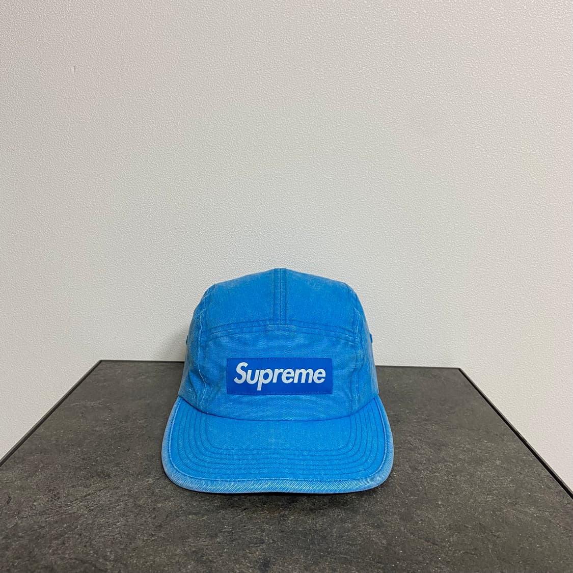 (OS) 슈프림 박스로고 캠프캡 모자 워시드 캔버스 틸 상품이미지1