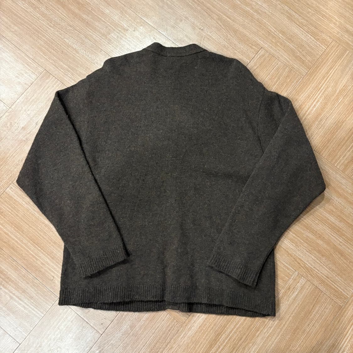 에디바우어 엘보패치 울 카디건 상품이미지6