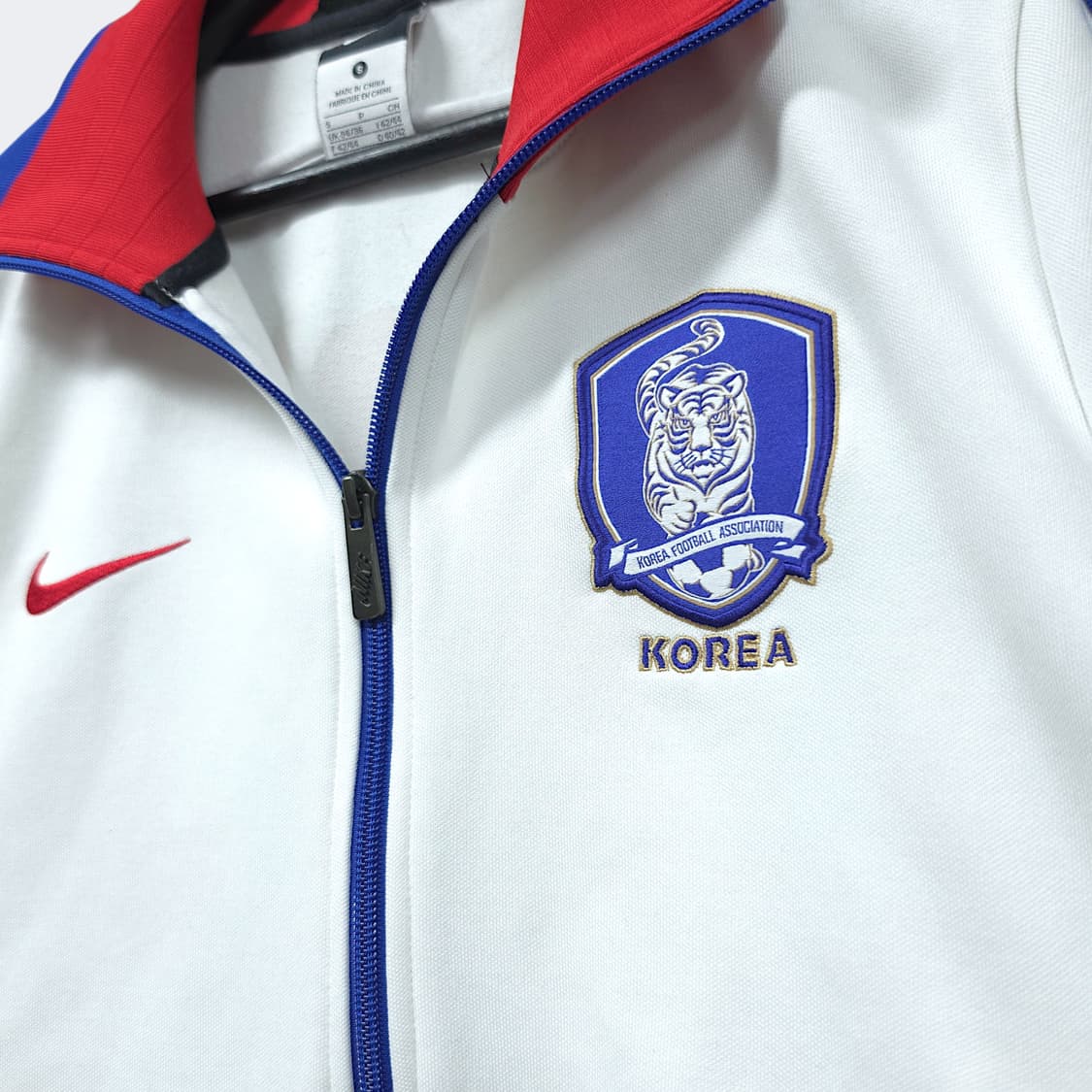 [S] 나이키 화이트&블루라인 10-12 대한민국 국대 트랙탑 져지 상품이미지4