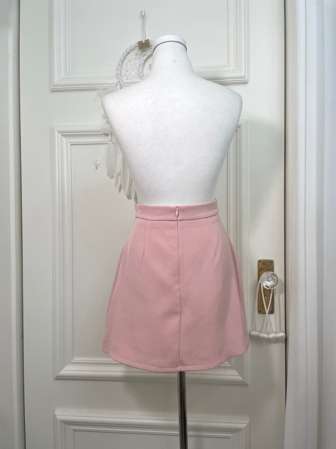 pink lovely pleats point mini skirt 상품이미지3