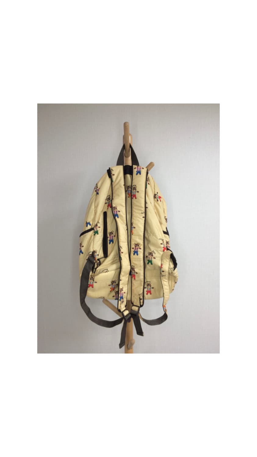 빈티지 곰돌이 베이지 백팩 상품이미지5