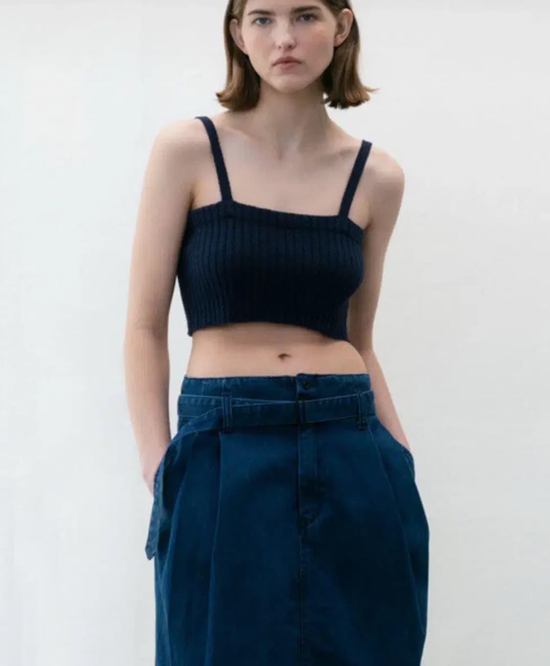 모노하 데님 스커트  상품이미지3