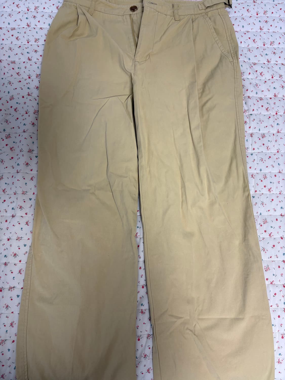 [S] 에드리엘로스 컴포트 와이드 치노팬츠 베이지 상품이미지3