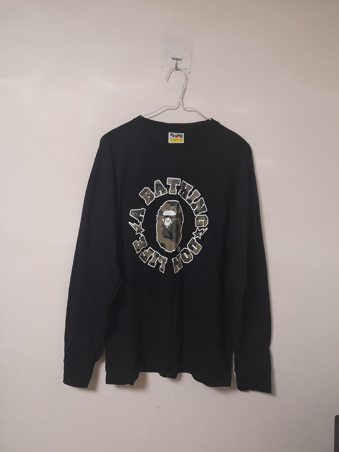 BAPE/BIG SEAN DON LIFE 롱슬리브 티셔츠 L/100 상품이미지2