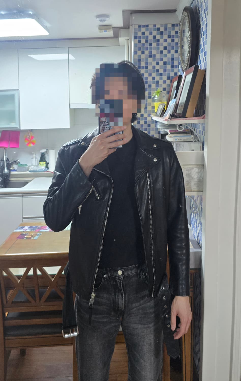 올세인츠 릭 바이커 S 사이즈(소매 수선) 상품이미지6