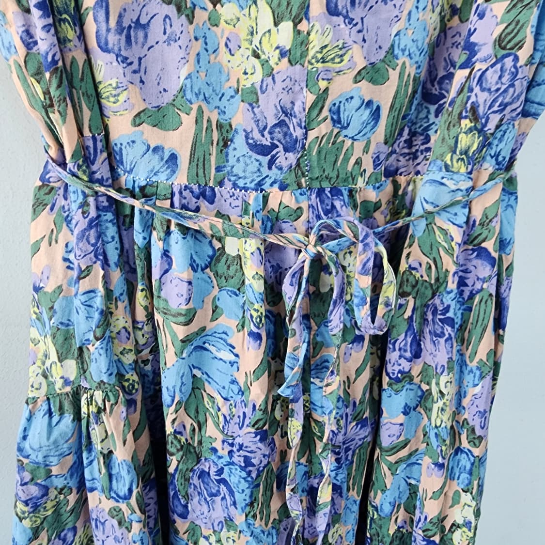 플라워 패턴 볼륨 롱 원피스 상품이미지6