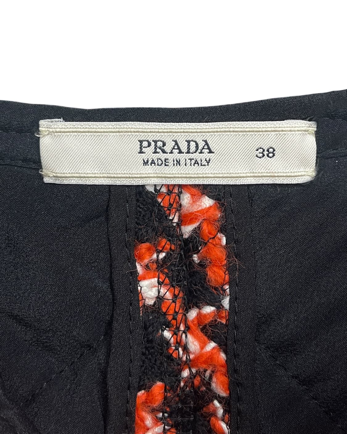 프라다 00s 프린지 디테일 A라인 울 스커트 상품이미지7