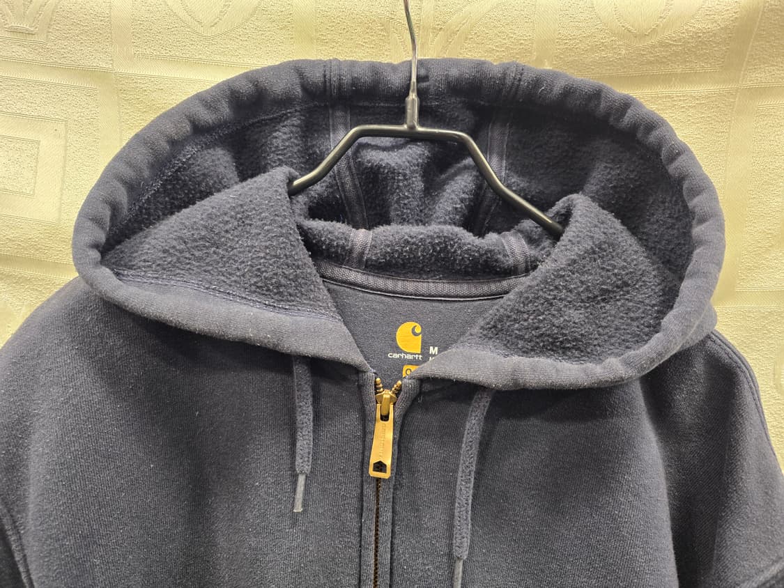 칼하트 기모 네이비 후드집업 M 상품이미지2