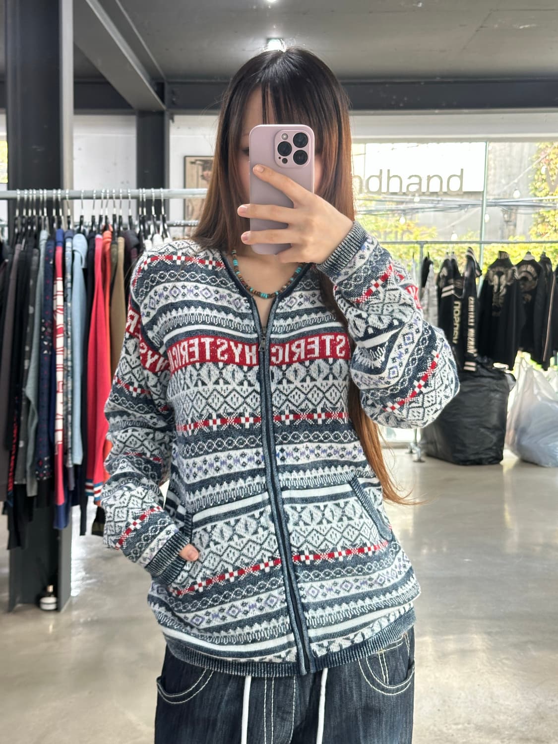 히스테릭글래머 x Original blues U.K 피그먼트 워시드 노르 상품이미지3