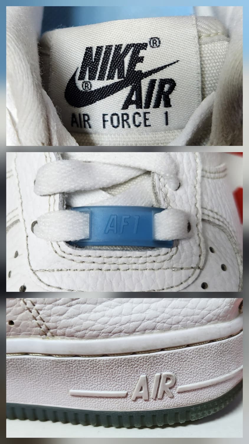 나이키 에어포스1 '07 LX 화이트 유니버시티 블루 스니커즈, 운동화  상품이미지5