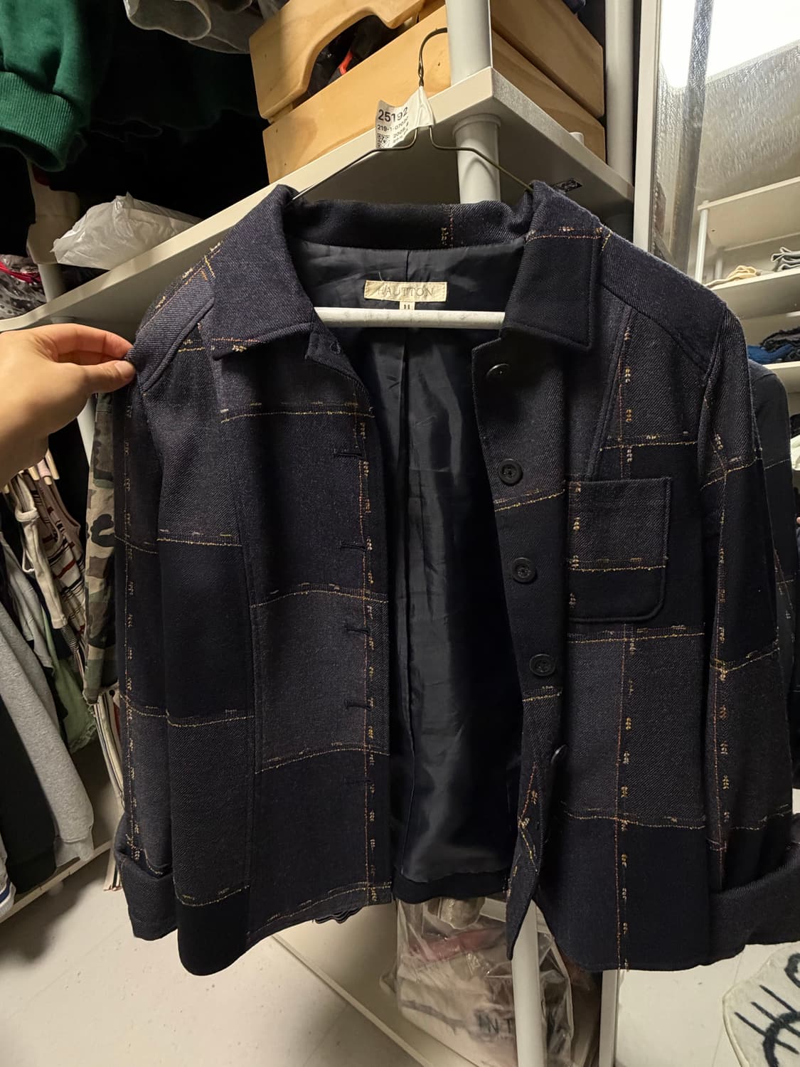 Hautton 빈티지 체크 자켓 상품이미지2