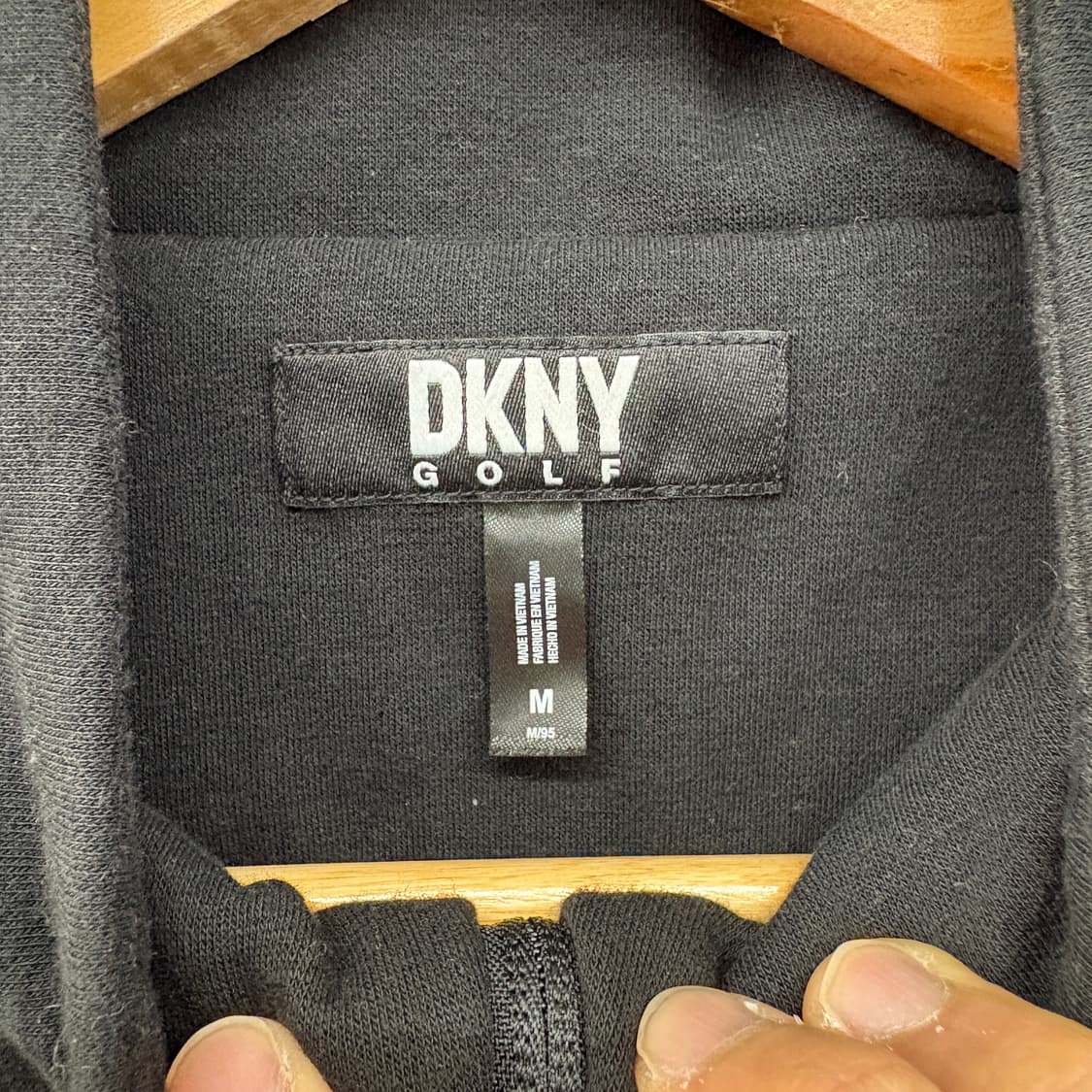 DKNY 골프 블랙 후드 집업 자켓 여성 M 상품이미지4