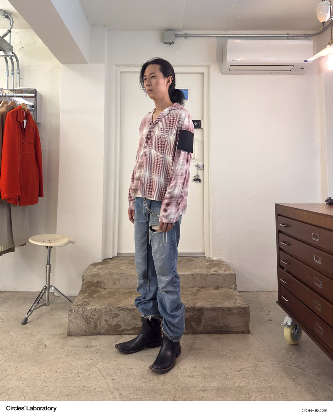 SUNSEA 선씨 깅엄 쉐도우 지골로 & 지골렛 셔츠 / 3 상품이미지9