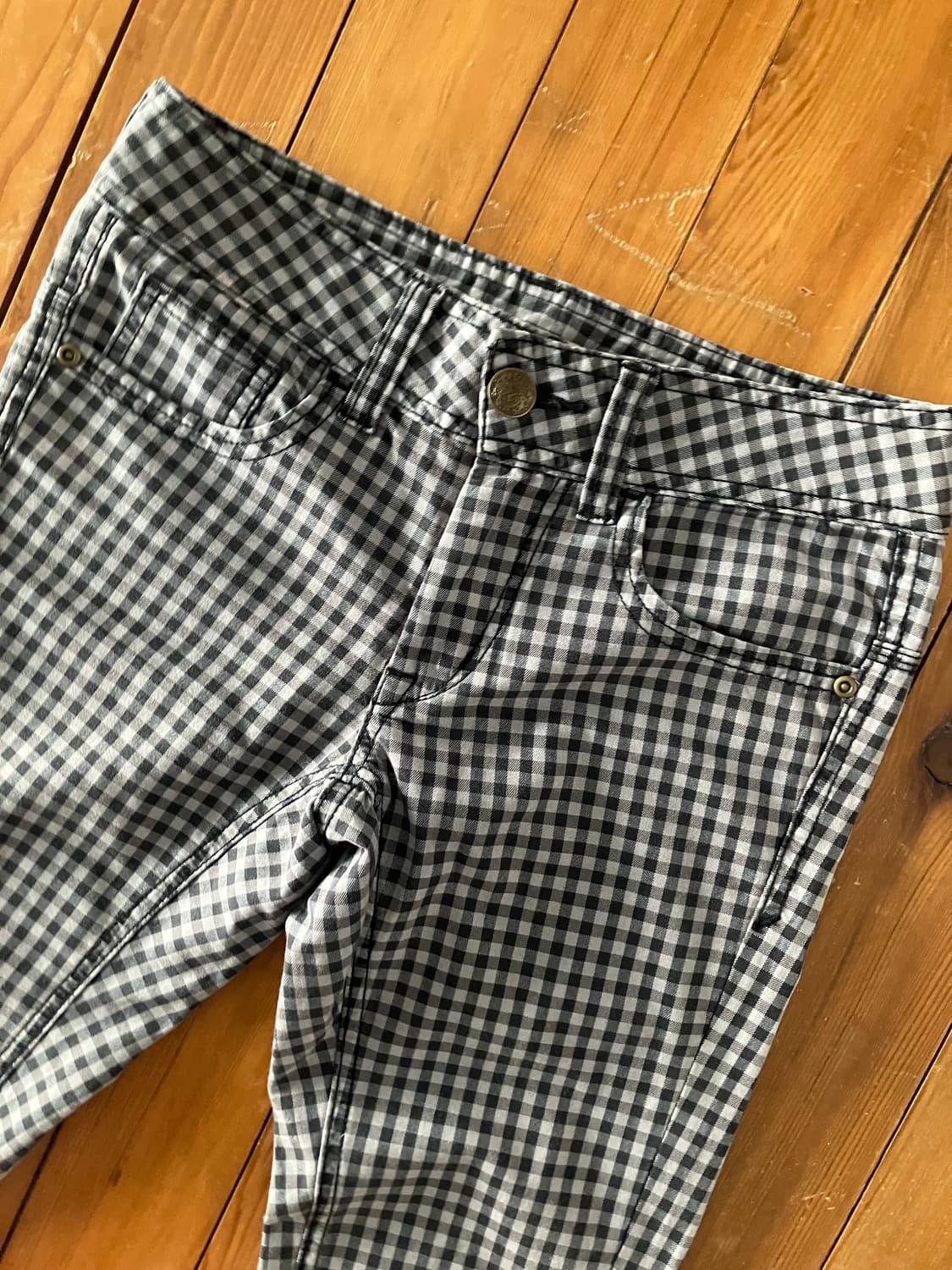 체크 카프리 팬츠 상품이미지2