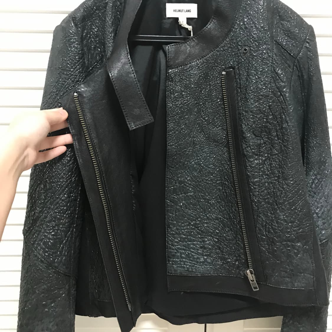 Helmut Lang  Crystal Leather Jacket S 상품이미지3