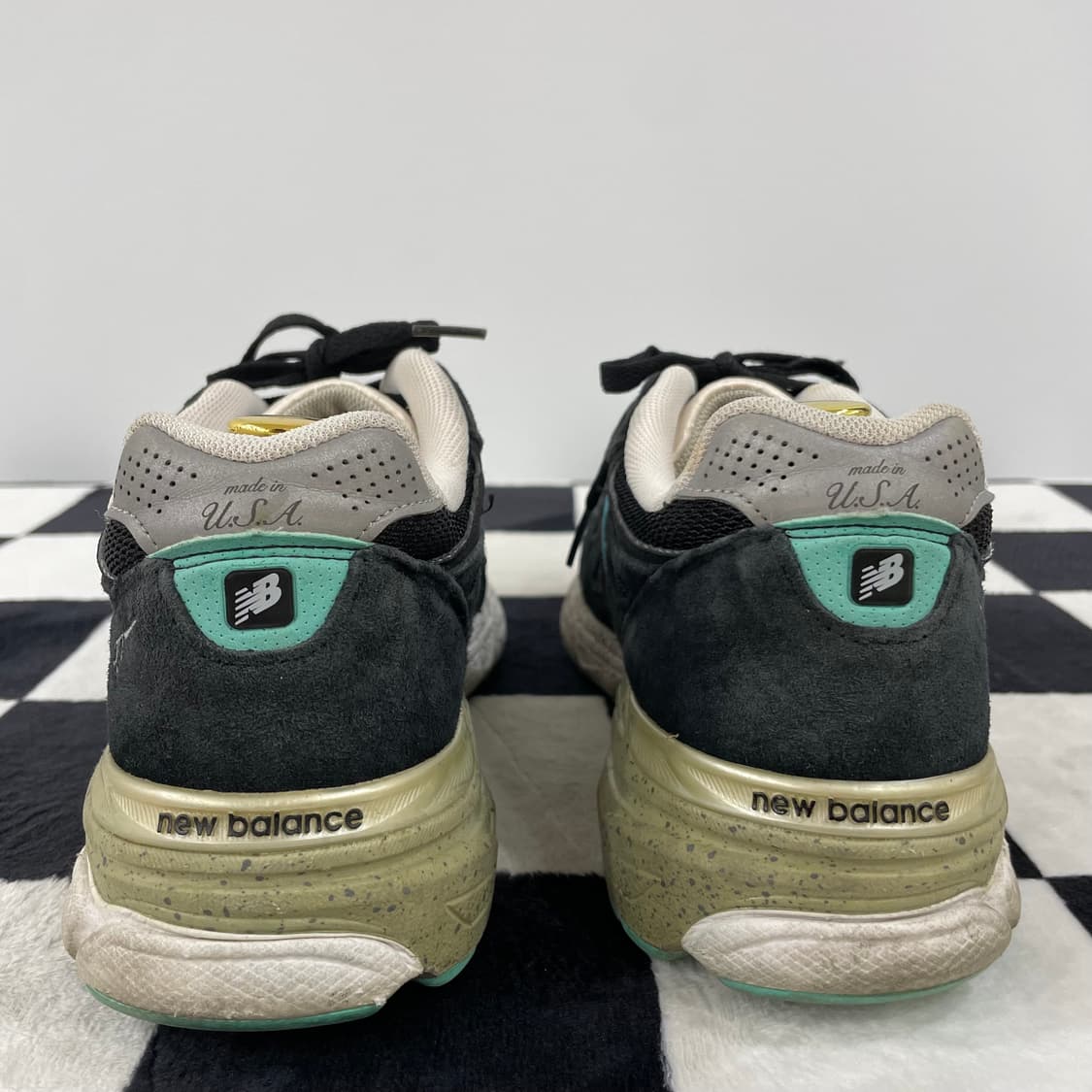 483) 뉴발란스 990v3 메이드 인 USA 블랙 그린 275mm 상품이미지4