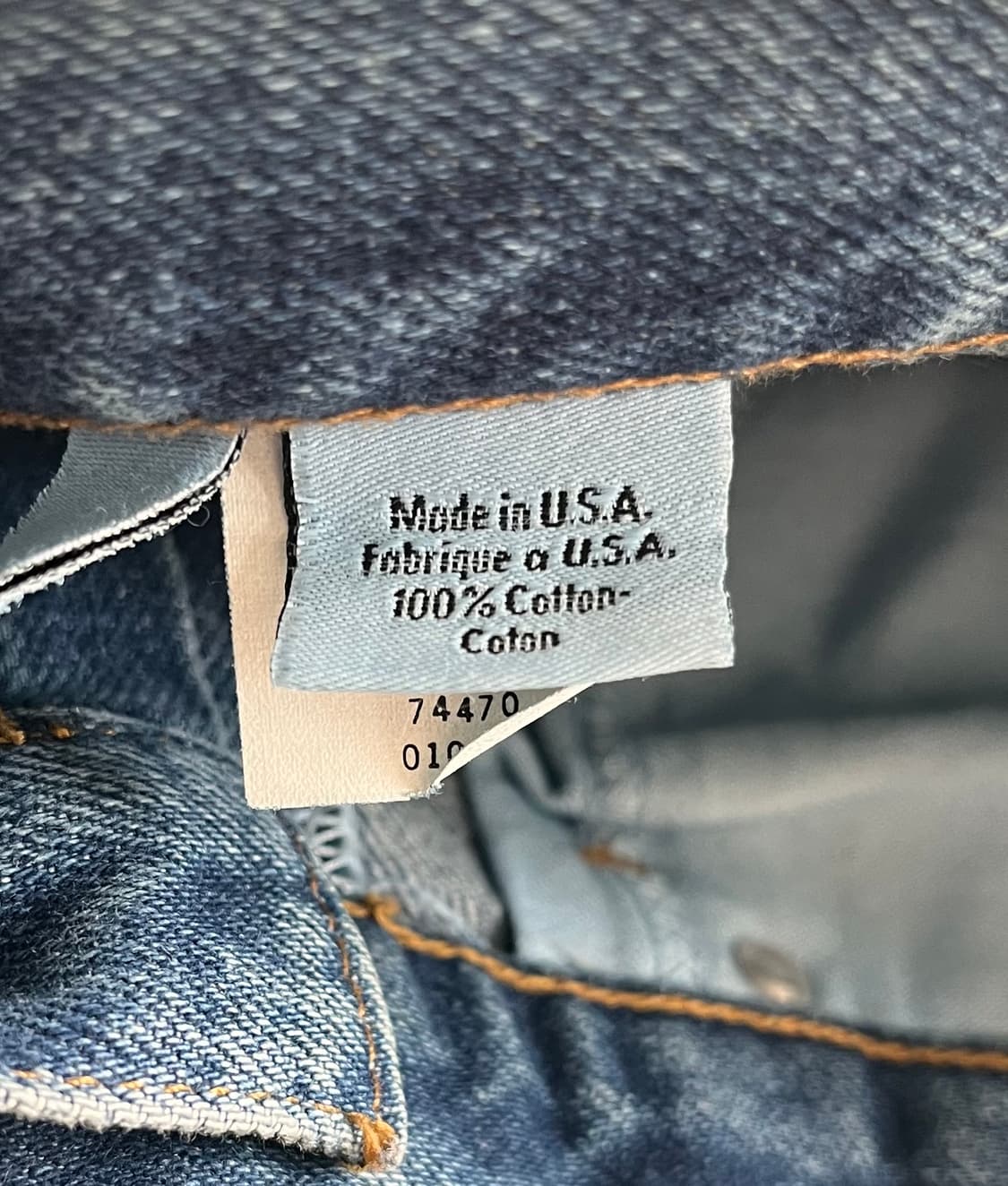 90s 캘빈 클라인 진스 블랙 코팅진 상품이미지6