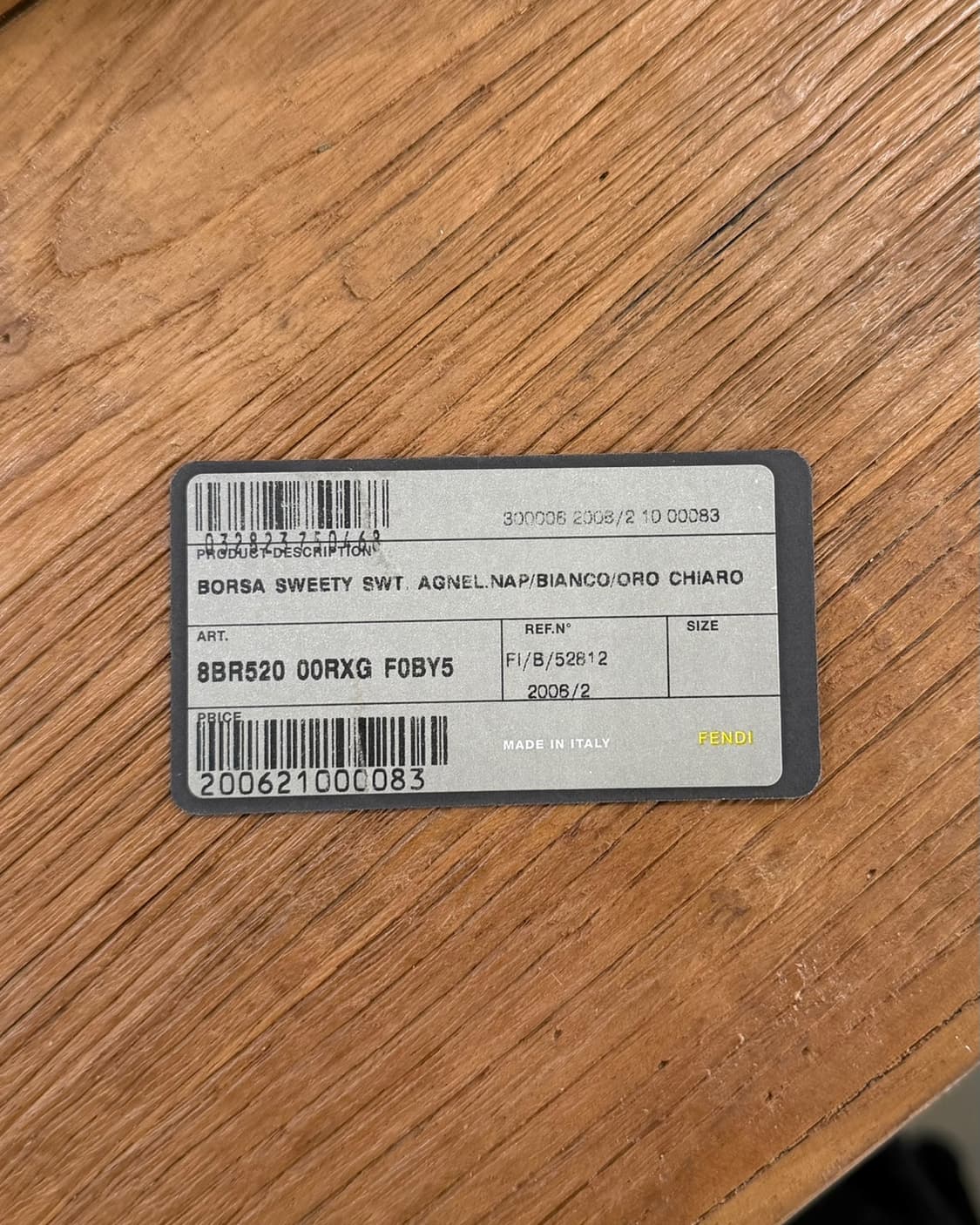 펜디 화이트 레더 바게트 숄더백 상품이미지7