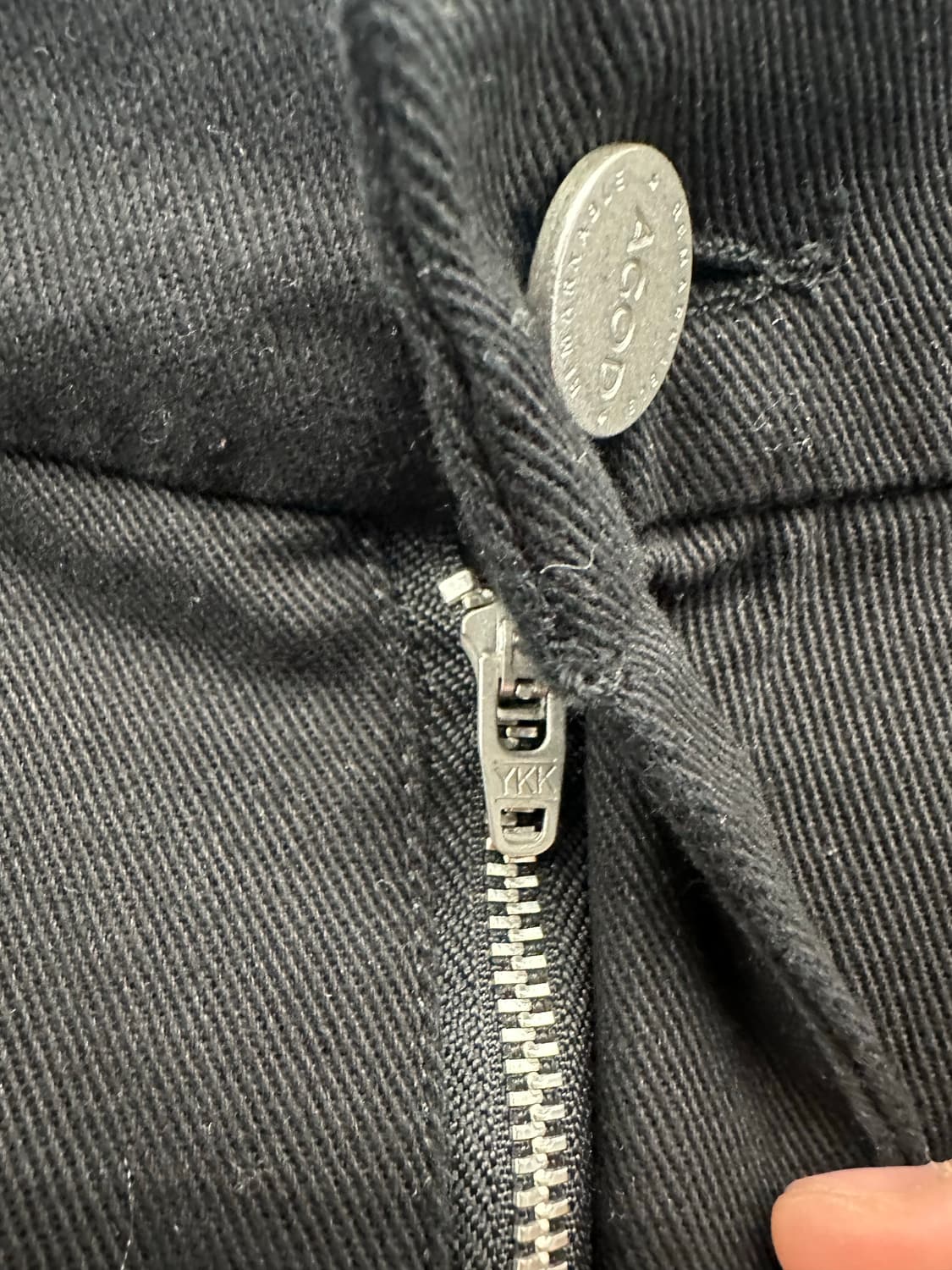 AGOD 와이드 빅포켓 코튼 카고 밴딩 팬츠(블랙) 상품이미지4