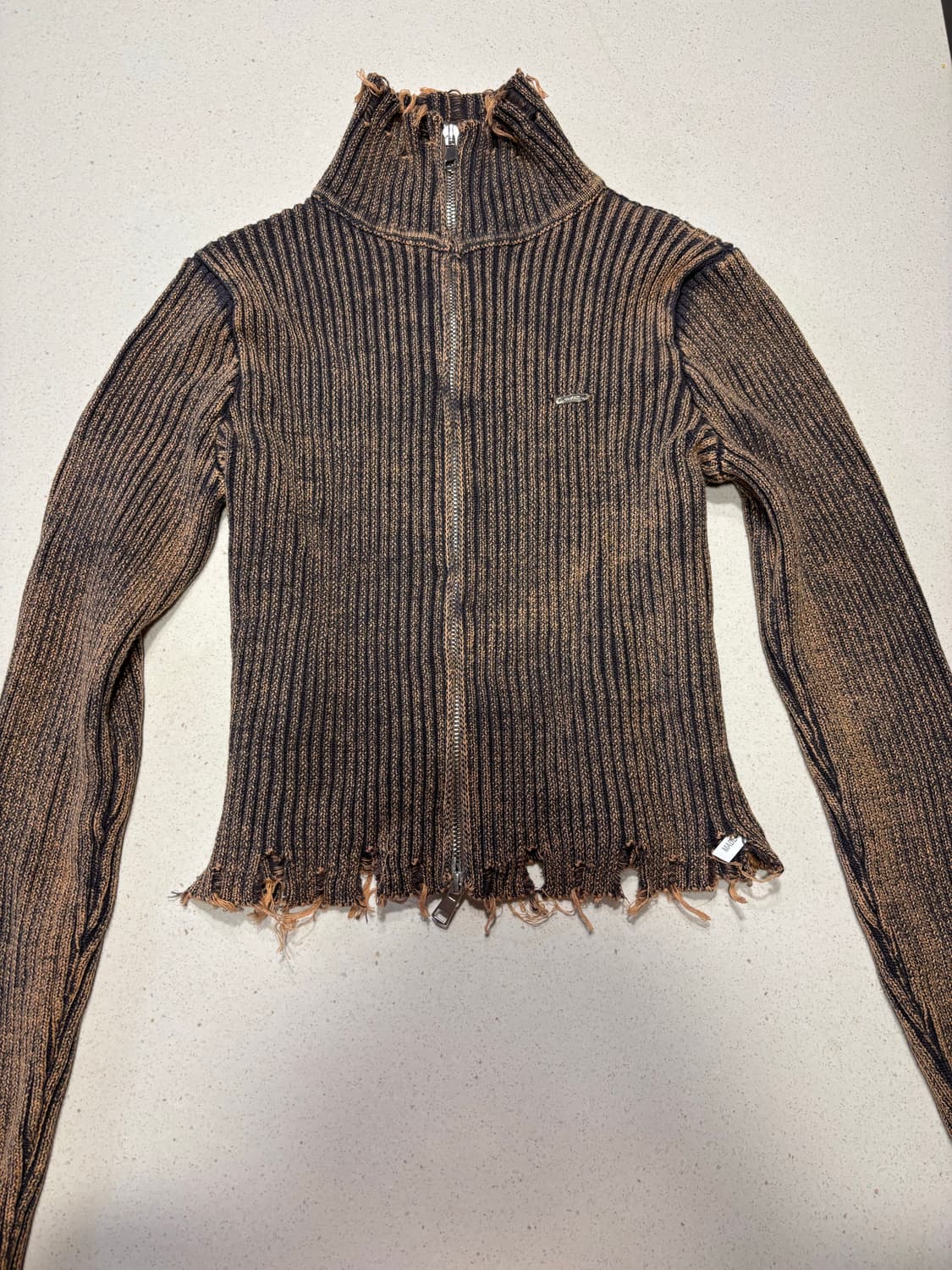 빈티지 골지 가디건 상품이미지1