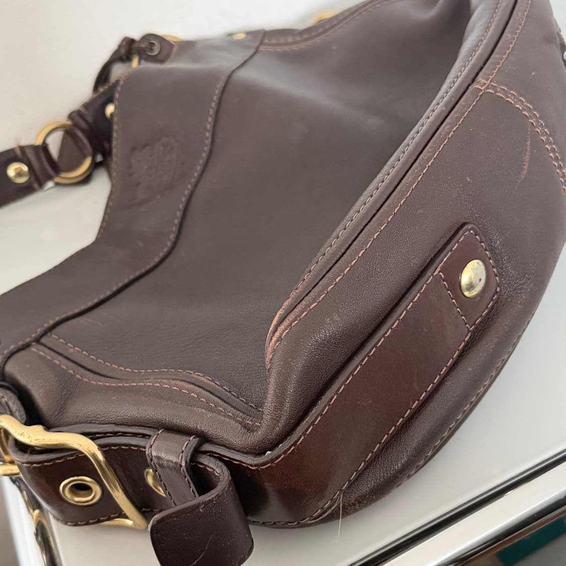 Coach vintage leather shoulder bag 상품이미지6