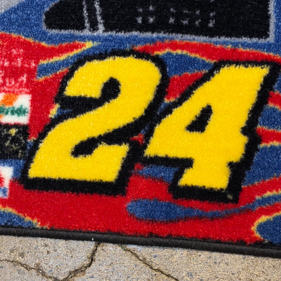 90s Made in USA 나스카 레이싱 카페트 러그 매트 카펫 상품이미지6