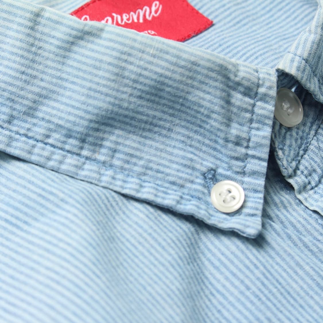 슈프림 블루 스트라이프 셔츠 상품이미지7