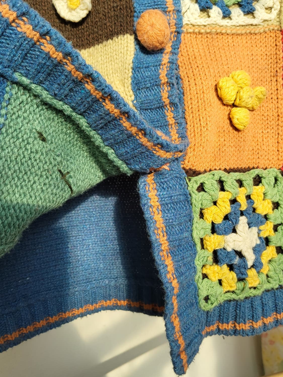 플라워 패치워크 폼폼 가디건 상품이미지7